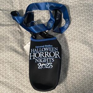 Universal Studios Halloween Horror Nights 2023 Drink Bag and Lanyard